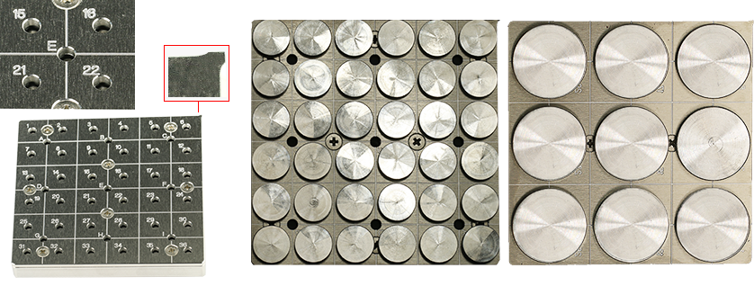 EM-Tec C-Square multi SEM pin stub holders